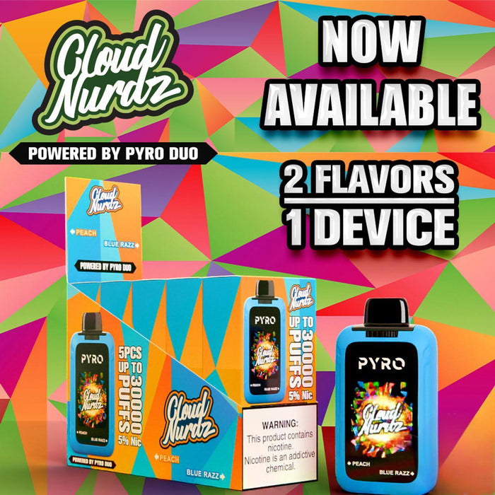 Cloud Nurdz X Pyro Duo 30K Puffs Disposable Vape