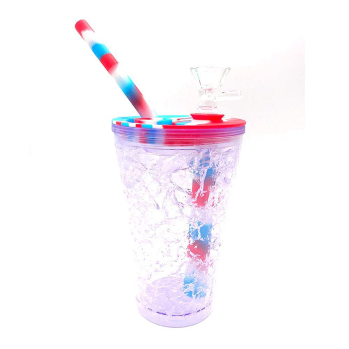 Silicone Slushy Cup Water Pipe - 8 Inches, Halloween Gift, Portable Fun