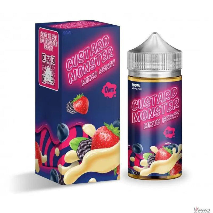 Custard Monster Synthetic Nicotine E-Liquid - 100ML (Totally 8 Flavors) Monster Vape Labs