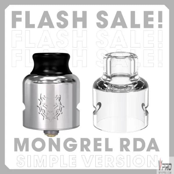 Damn Vape Mongrel RDA 26mm Included Glass Cover Damn Vape