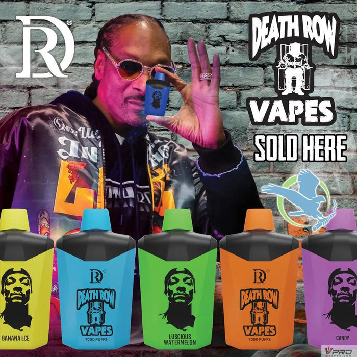 Death Row Vapes 7000 Puffs 5% Nicotine Salt Rechargeable Disposable Death Row Vape