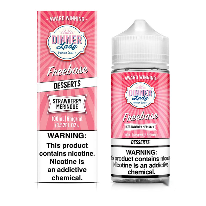 Strawberry Meringue  - Dinner Lady Freebase 100mL