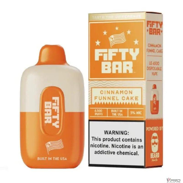 Fifty Bar by Beard Vape Co 6500 Puffs 5% Nicotine Rechargeable Disposable Fifty Bar