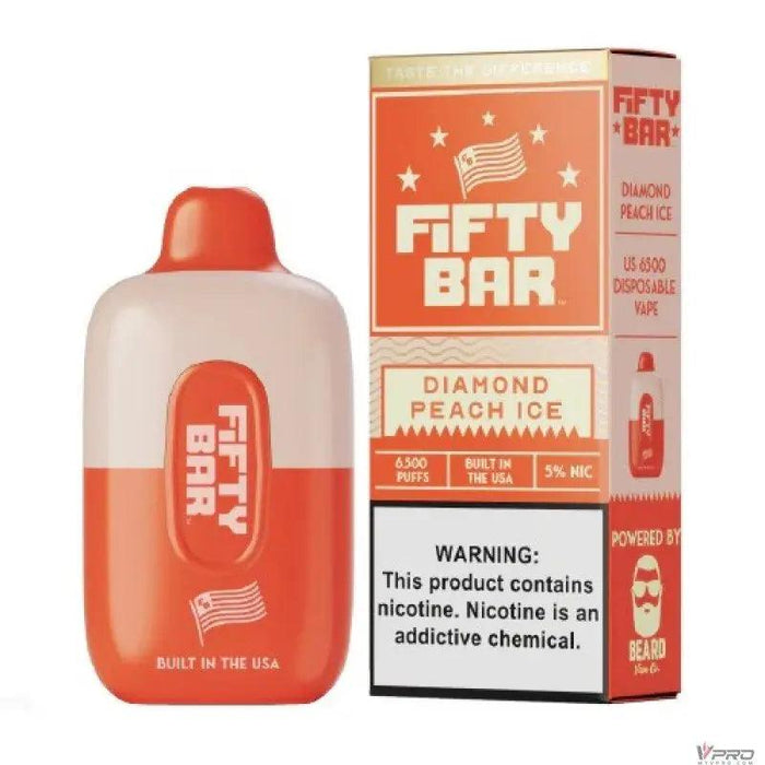 Fifty Bar by Beard Vape Co 6500 Puffs 5% Nicotine Rechargeable Disposable Fifty Bar