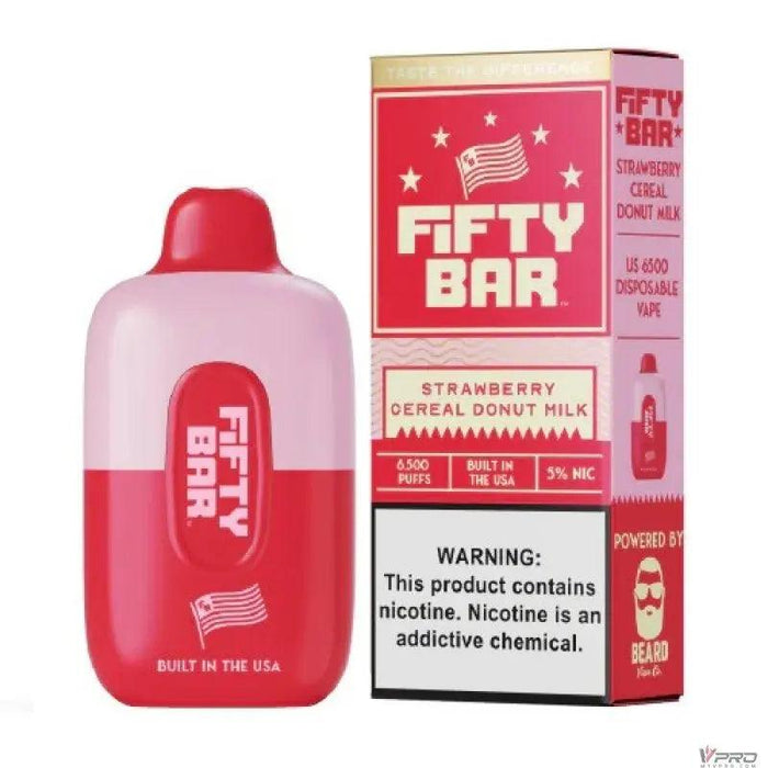 Fifty Bar by Beard Vape Co 6500 Puffs 5% Nicotine Rechargeable Disposable Fifty Bar