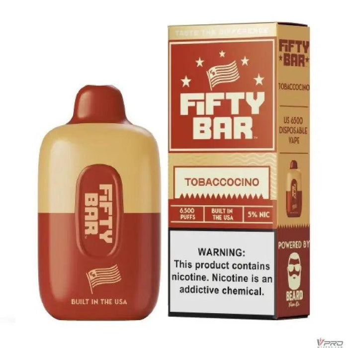 Fifty Bar by Beard Vape Co 6500 Puffs 5% Nicotine Rechargeable Disposable Fifty Bar