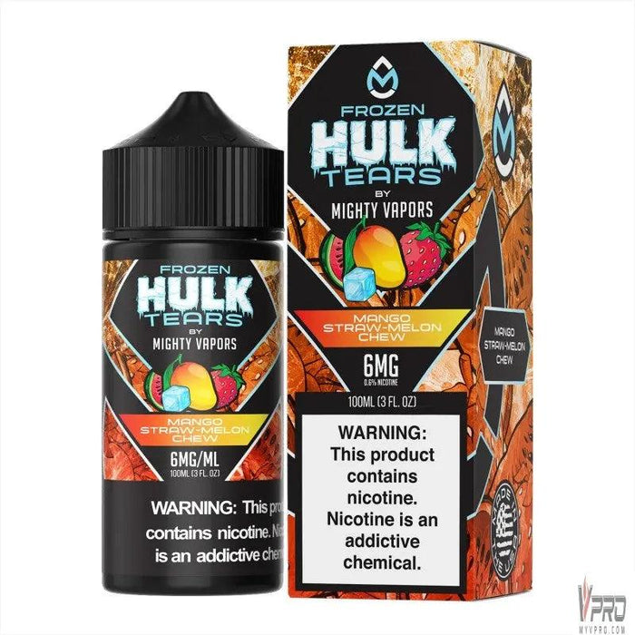 Frozen Mango Straw Melon Chew - Hulk Tears 100mL Mighty Vapors