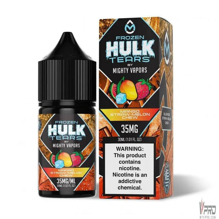 Frozen Mango Straw Melon Chew - Hulk Tears Salt 30mL Mighty Vapors