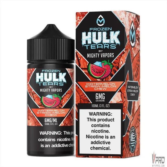 Frozen Watermelon Straw-Melon Chew - Hulk Tears 100mL Mighty Vapors