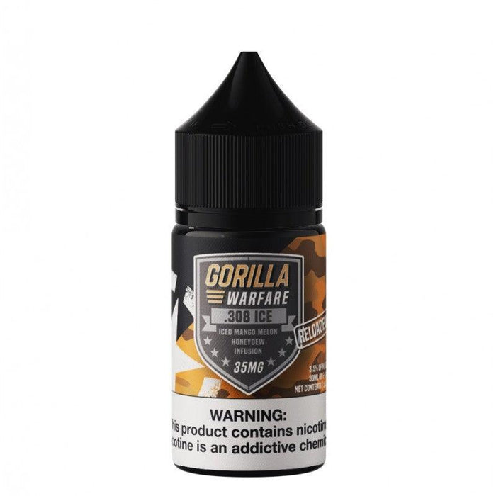 .308 ICE Reloaded (Iced Mango Melon Honeydew Infusion)-Gorilla Warfare Salt Nicotine E-Liquid 30ML Gorilla Warfare