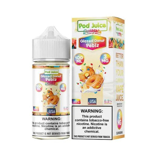 Glazed Donut Peblz - POD Juice Synthetic 100mL pod juice