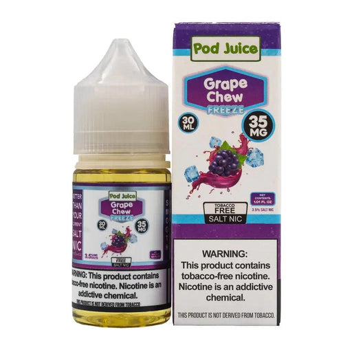 Grape Chew Freeze - POD Juice Synthetic Nic Salt 30mL Pod Juice