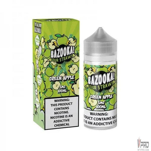 Green Apple Sour Straws - Bazooka - 100mL My Vpro