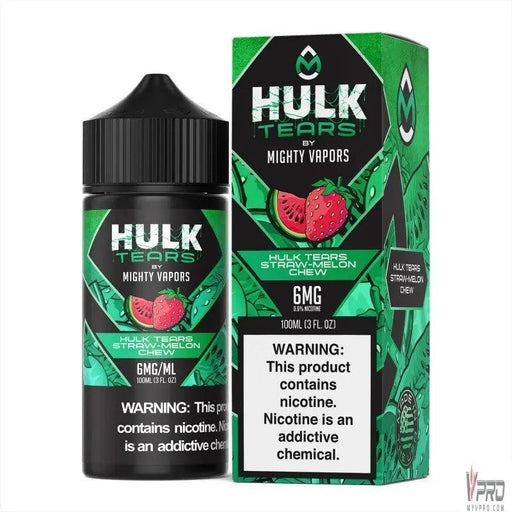 Hulk Tears Straw Melon Chew - Hulk Tears 100mL Mighty Vapors