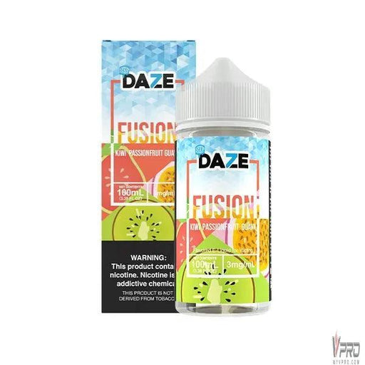 ICED Kiwi Passionfruit Guava - 7 Daze Fusion Synthetic 100mL 7Daze E-Liquid