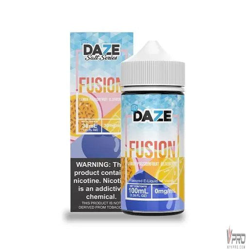 ICED Lemon Passionfruit Blueberry - 7 Daze Fusion Synthetic 100mL 7Daze E-Liquid