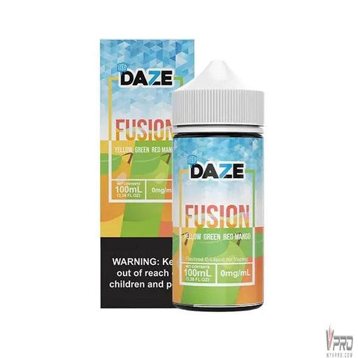 ICED Yellow Green Red Mango - 7 Daze Fusion Syn 100mL 7Daze E-Liquid