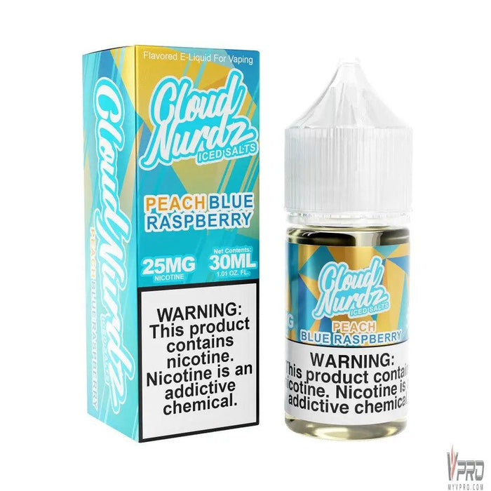 Iced Peach Blue Raspberry - Cloud Nurdz Salts 30mL Cloud Nurdz E-Liquid