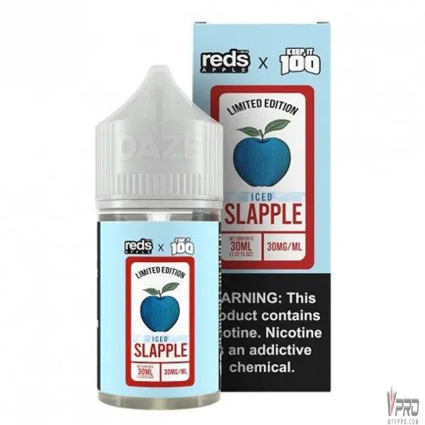 Iced Slapple - 7 Daze Reds x Keep It 100 Salt 30mL 7Daze E-Liquid