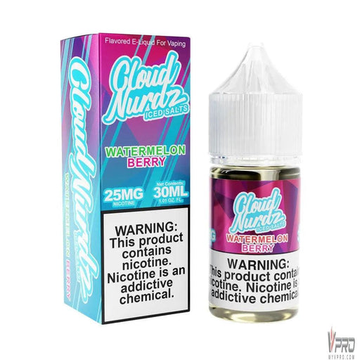 Iced Watermelon Berry - Cloud Nurdz Salts 30mL Cloud Nurdz E-Liquid