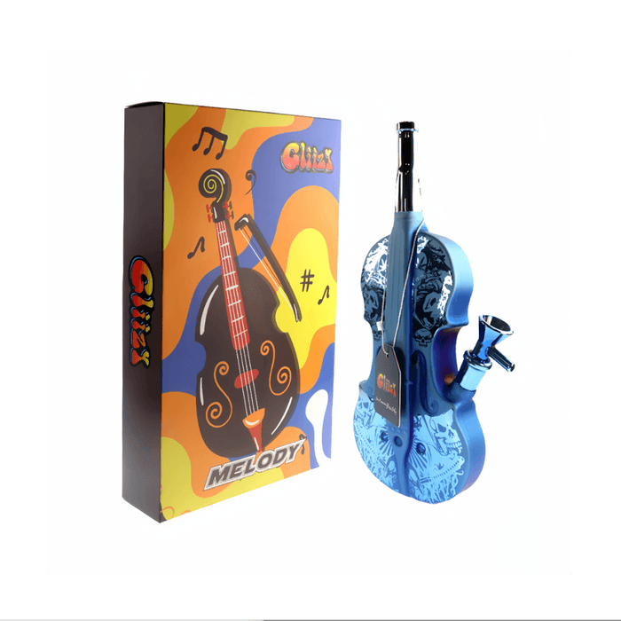 Gliizy Melody Glass Violin Shape Water Pipe