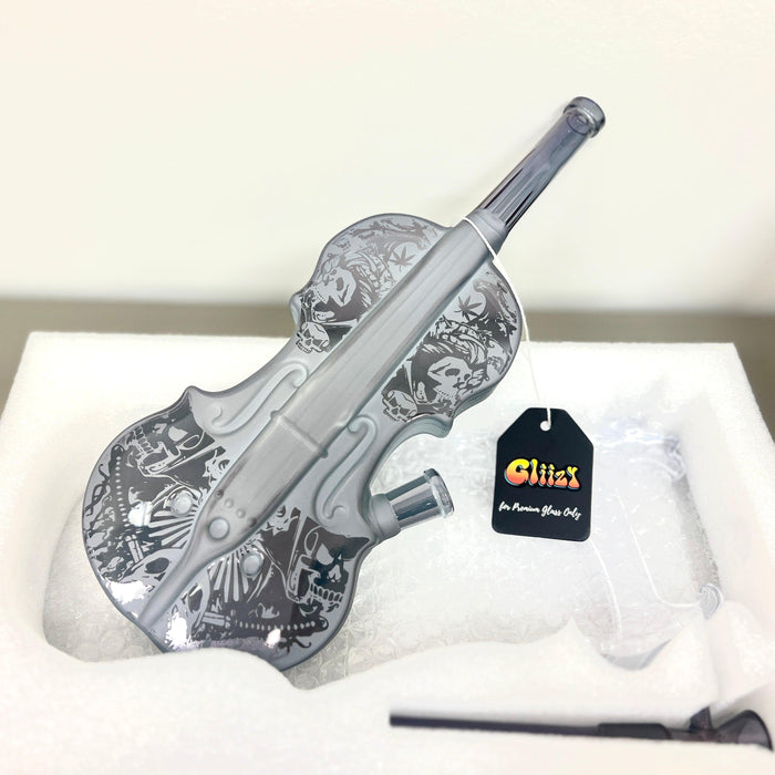 Gliizy Melody Glass Violin Shape Water Pipe