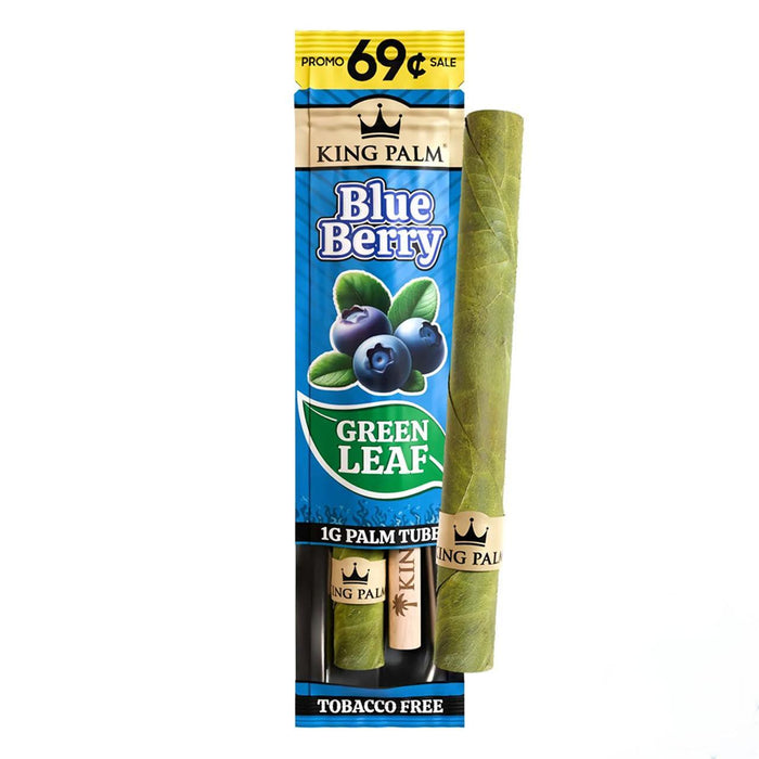 King Palm Green Leaf Mini Palm Tube Rolls 1G - Pack of 1