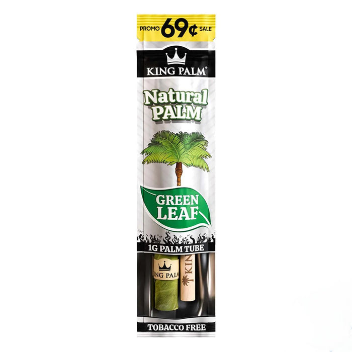 King Palm Green Leaf Mini Palm Tube Rolls 1G - Pack of 1