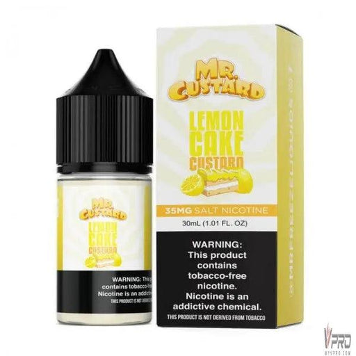 Lemon Cake Custard - Mr. Custard Synthetic Salt 30mL Mr. Custard