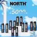 North 5000 Puffs 5% Nicotine Rechargeable Disposable North