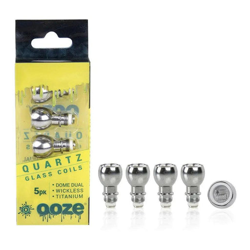 Ooze Quartz Domed Dual Glass Coils Ooze