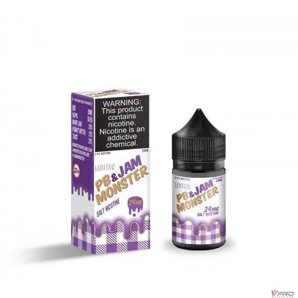 PB & Jam Monster Synthetic Nicotine Salt E-Liquid 30ML (24mg/ 48mg Totally 3 Flavors) Monster Vape Labs