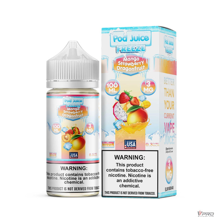 POD Juice Freeze Synthetic Nicotine E-Liquid 100ML (0mg/ 3mg/ 6mg Totally 8 Flavors) Pod Juice