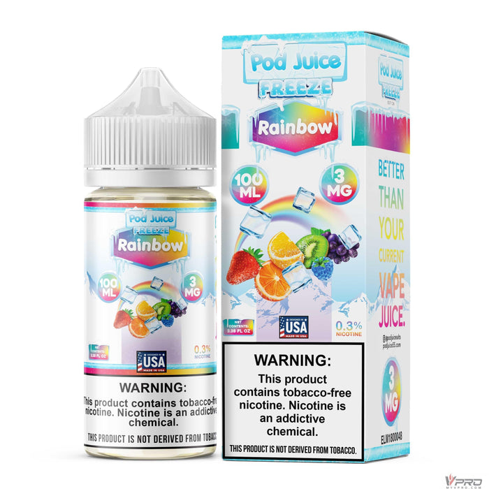 POD Juice Freeze Synthetic Nicotine E-Liquid 100ML (0mg/ 3mg/ 6mg Totally 8 Flavors) Pod Juice