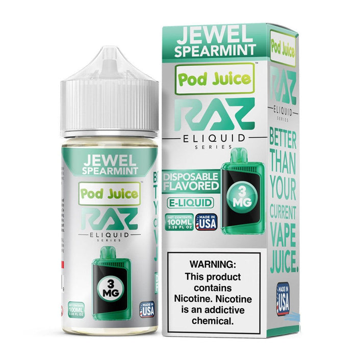 Jewel Spearmint - POD Juice x RAZ 100mL