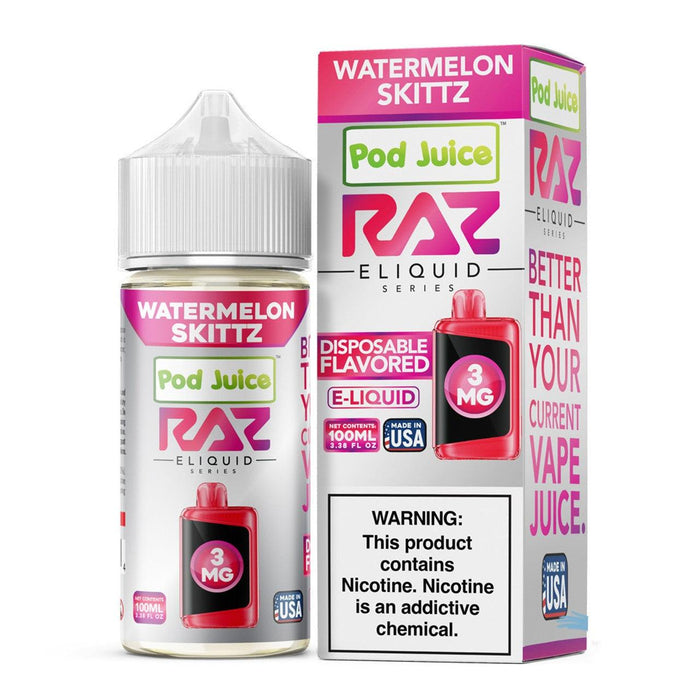 Watermelon Skittz - POD Juice x RAZ 100mL