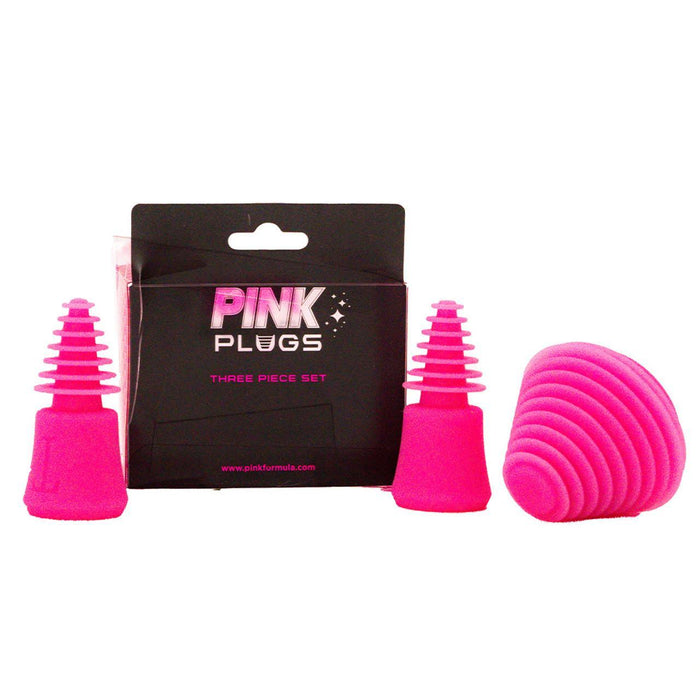 Pink Formula Glass Plugs - Pack of 3