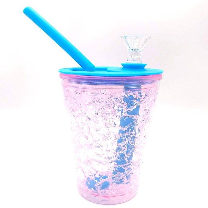 Silicone Slushy Cup Water Pipe - 8 Inches, Halloween Gift, Portable Fun