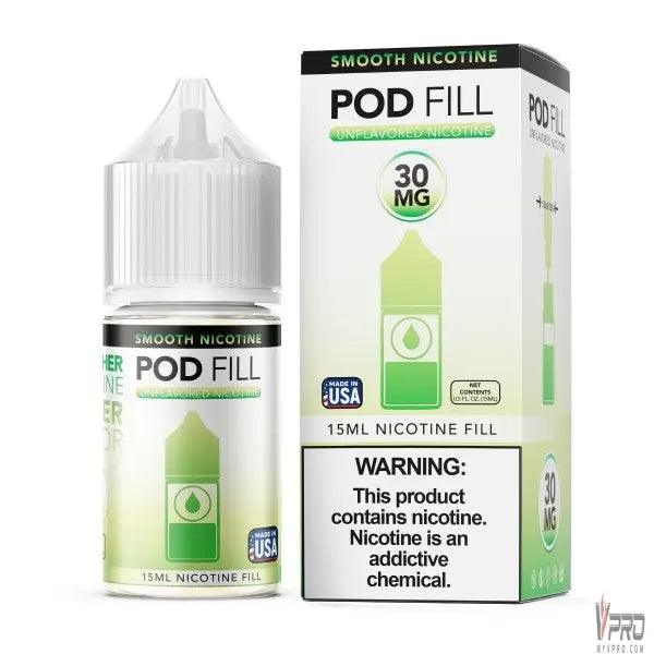 Pod Fill Unflavored Salt Nicotine Base 15mL - MyVpro