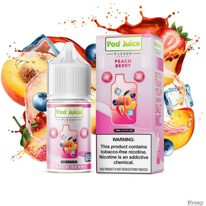 Pod Juice PJ5000 Series Synthetic Nicotine Salt E-Liquid 30ML Pod Juice