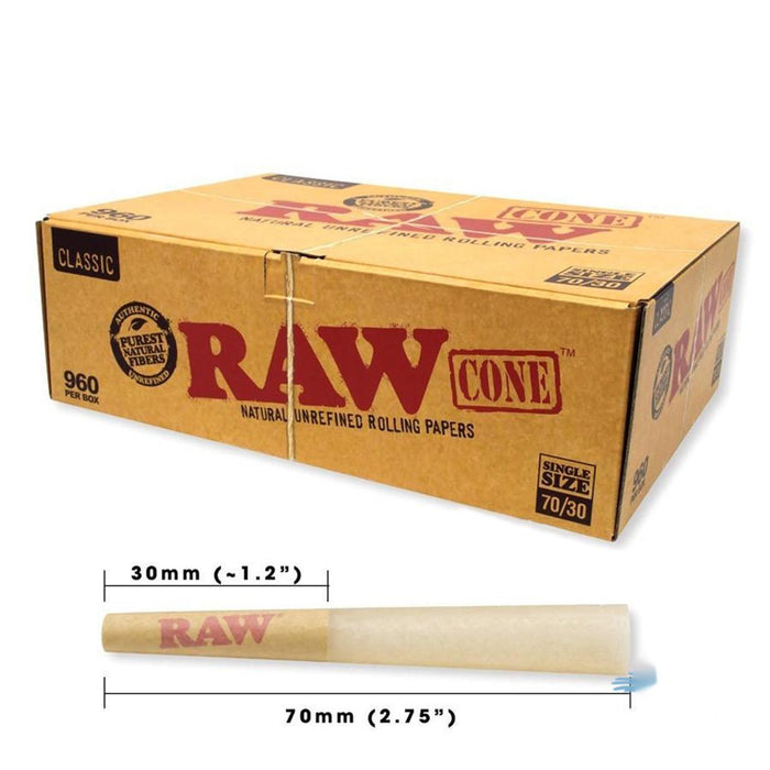 RAW Classic Single Size Pre-Rolled Cones