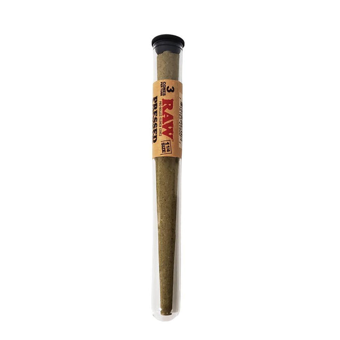 RAW Pressed Bud Wrap Pre-Rolled 1 1/4 Size Flower Cones