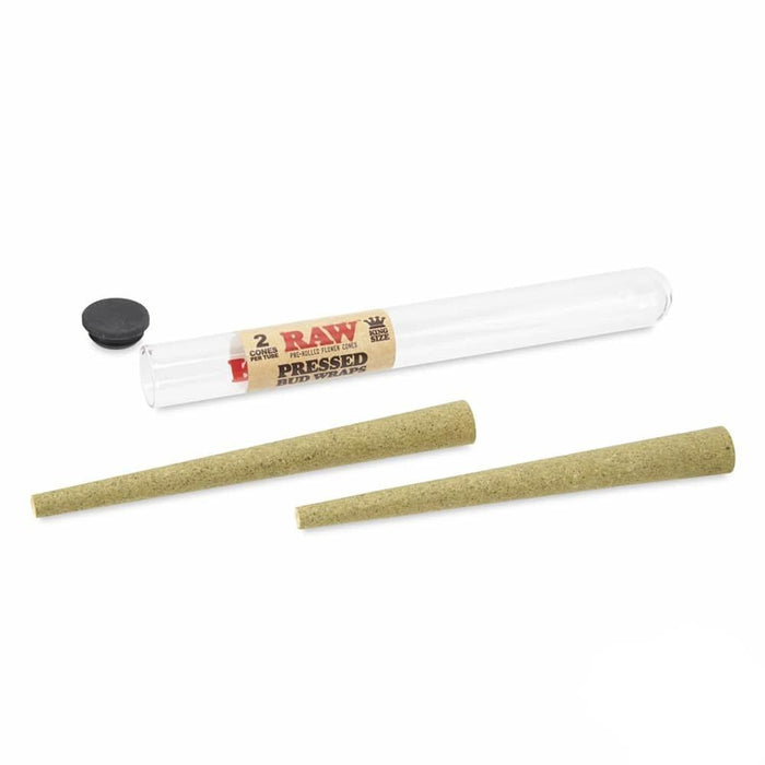 RAW Pressed Bud Wrap Pre-Rolled King Size Flower Cones