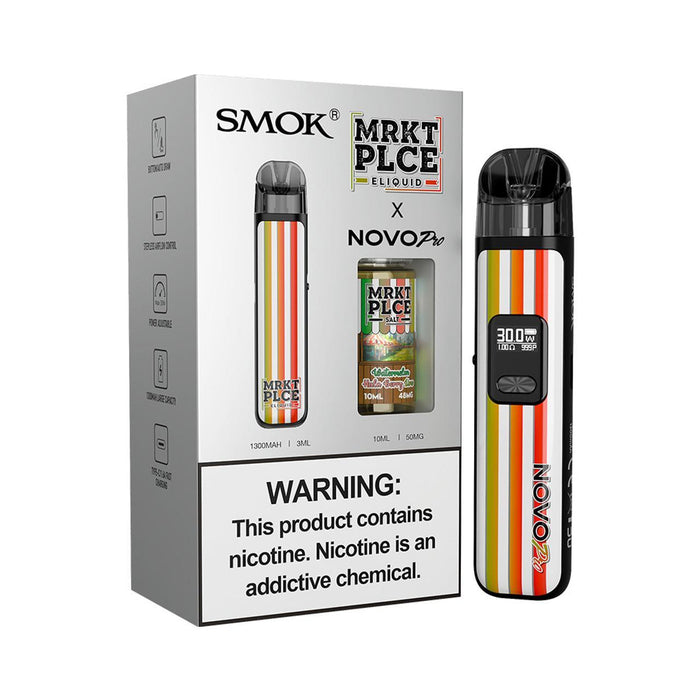 SMOK NOVO PRO 1300mAh Pod System & 10mL/50mg Salt E-Liquid