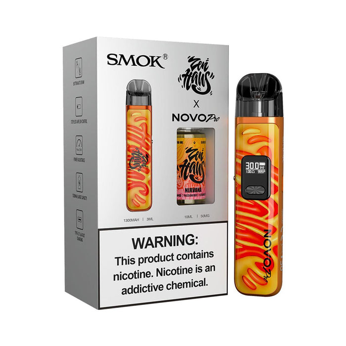 SMOK NOVO PRO 1300mAh Pod System & 10mL/50mg Salt E-Liquid