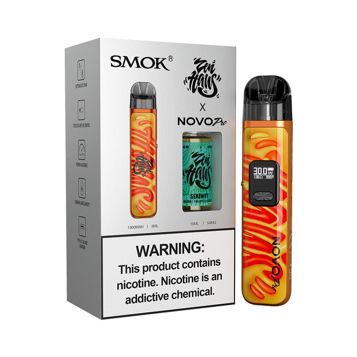 SMOK NOVO PRO 1300mAh Pod System & 10mL/50mg Salt E-Liquid