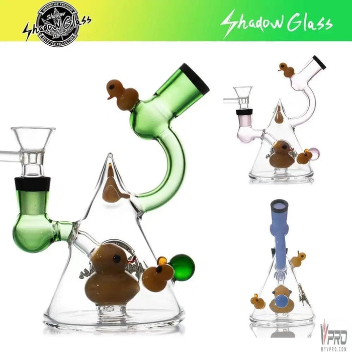 Shadow Glass Duck Inside Pyramid Body Design Water Pipe - MyVpro