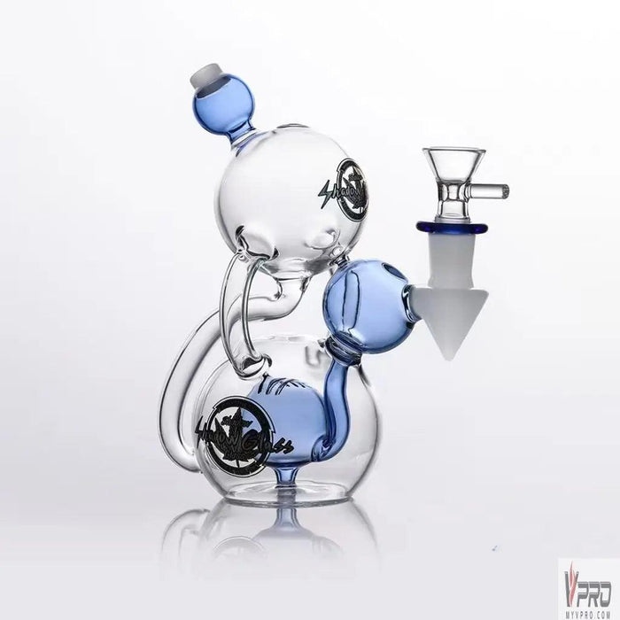 Shadow Glass Globe Shape Body Recycler Water Pipe - MyVpro