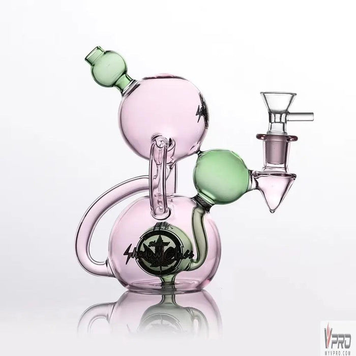 Shadow Glass Globe Shape Body Recycler Water Pipe - MyVpro