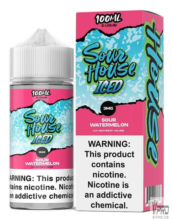 Sour House Iced Nic E-Liquid 100mL Good Vibz